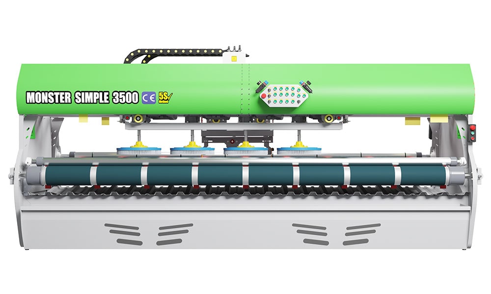 Makinë larëse qilimash dhe qilimash plotësisht automatike Monster Simple 3500 jeshile