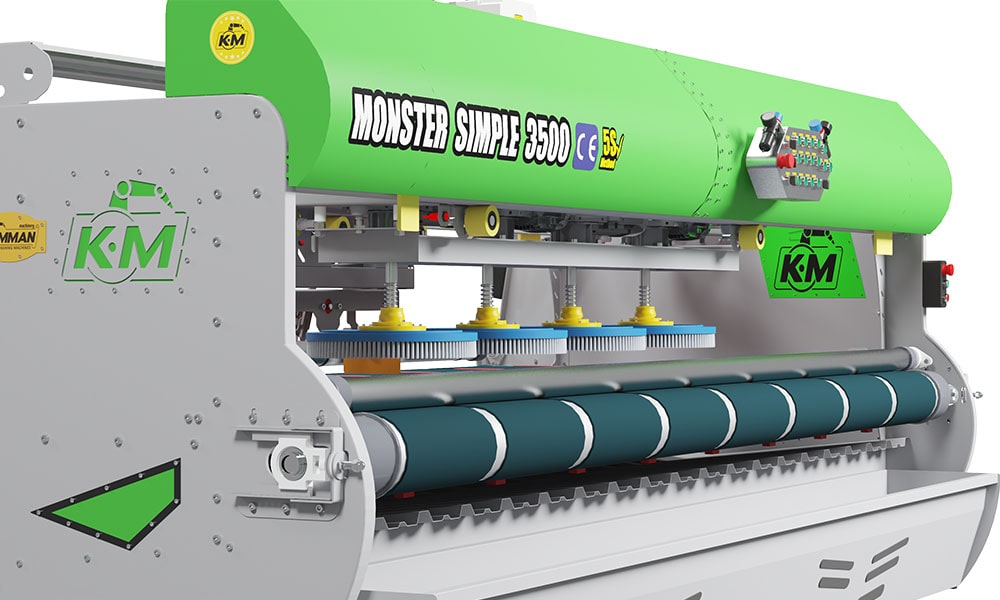 Makinë larëse qilimash dhe qilimash plotësisht automatike Monster Simple 3500 jeshile