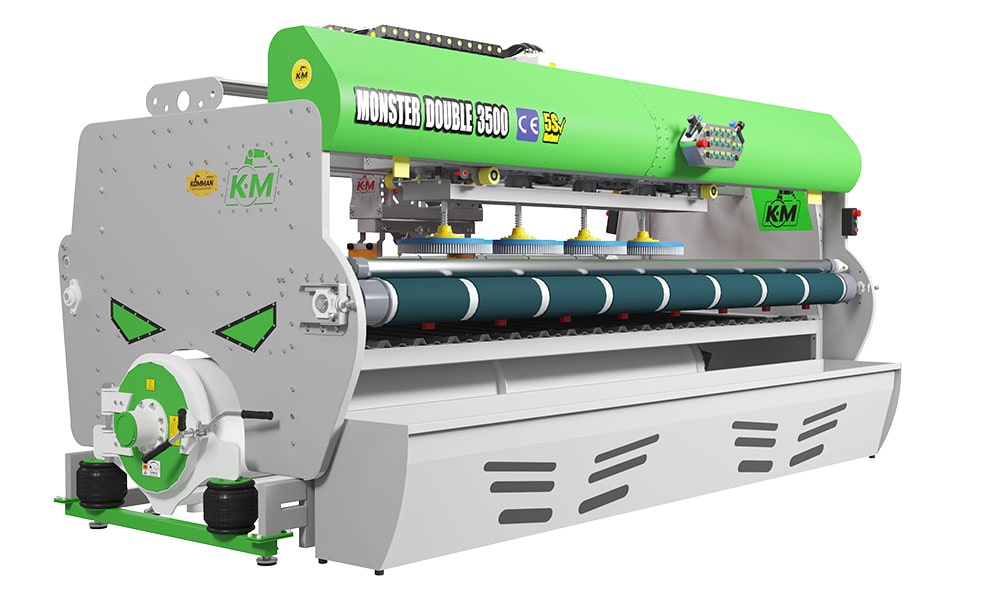 Пълна автоматична машина за пране на килим Double Monster 3500 зелено